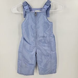 Vintage oshkosh b'gosh overalls snow suit pants blue 18 months vtg